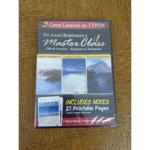 RICHARD ROBINSON MASTER CLASS DVD Oils Acrylics Beginner Advanced Painting Class